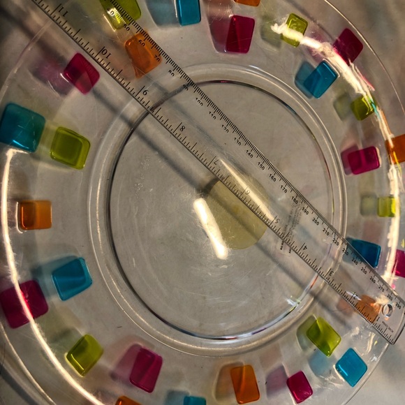 Vintage Colourful Tradewind Bay 4 , 12oz Margarita Glasses with 12” Plate - Picture 9 of 13